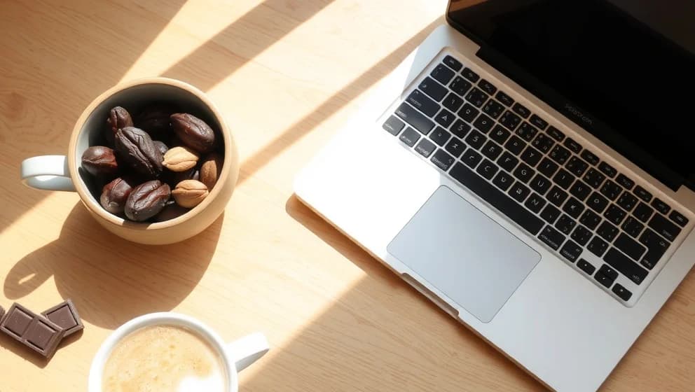 Hälsosamma mellanmål för hemmakontoret med dadlar